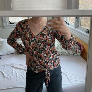Poppy floral blouse